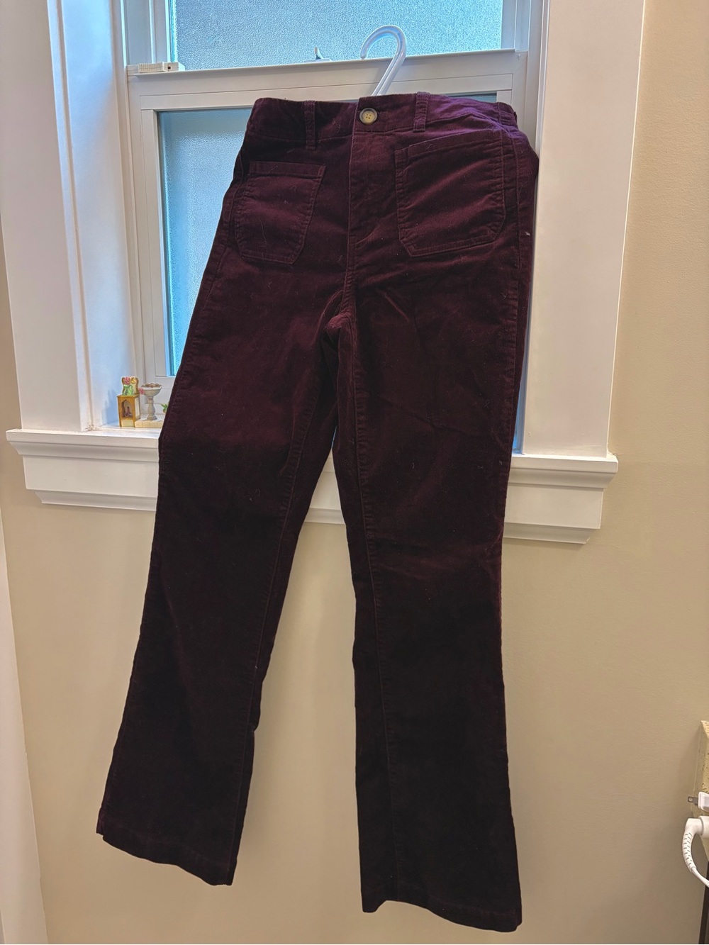 Rachel Zoe Rachel Zoe High-Waist Plum Corduroy Flare Pants